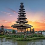 Bali is an Indonesian island known for its forested volcanic mountains, iconic rice paddies, beaches and coral reefs. The island is home to religious sites such as cliffside Uluwatu Temple.